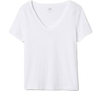 GAP ORGANIC Damen-T-Shirt, weiß, größe L