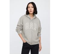 GAP V-GAP HERITAGE FZ HD Kapuzen-Sweatjacke für Damen, grau, größe L