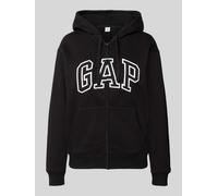 GAP Sweatjacke mit Kapuze und Känguru-Tasche Modell 'HERITAGE' in Black, Größe L