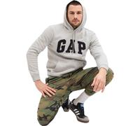 GAP Herren Kapuzen Fleece Sweatshirt, Hell, meliert, Grau, XX-Large