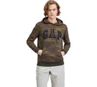 GAP V-PRINTED HERITAGE LOGO PO Herren Kapuzenpullover, khaki, größe M