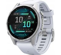 Gar Garmin Fēnix 8 Silver/whitestone (010-02903-00) 43mm GPS silber AMOLED Smartwatch