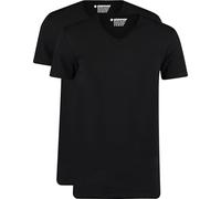 Garage 2-Pack Basic T-shirt Bio V-Ausschnitt Schwarz - Größe L Schwarz L