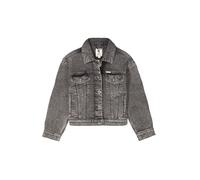 Jeansjacke GARCIA, Mädchen, Gr. 140/146, blau (medium used), Denim/Jeans, Obermaterial: 99% Baumwolle, 1% Elasthan, Casual, gerade hüftlang, Rundhals, Jacken, mit Stretch und Knopfleiste (87586730-140
