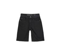 Jeansbermudas GARCIA "Ilyano Short", Jungen, Gr. 140, N-Gr, schwarz, Denim/Jeans, Obermaterial: 100% Baumwolle, unifarben, normal knielang, Jeans Jeansbermudas, im 5-Pocket-Stil, for Boys (31672205-14