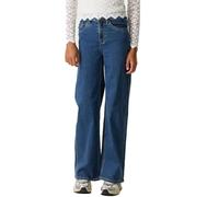 Weite Jeans GARCIA "Annemay", Mädchen, Gr. 170, N-Gr, schwarz used 7623, Denim/Jeans, Obermaterial: 99% Baumwolle, 1% Elasthan, weit, Jeans, for GIRLS (58836313-170) schwarz used 7623