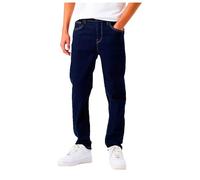 Dad-Jeans GARCIA "Dalino", Kinder, Gr. 158, N-Gr, blau (rinsed), Denim/Jeans, Obermaterial: 88% Baumwolle, 11% Viskose, 1% Elasthan, lang, Jeans, for Boys, mit Destroyed Effekten (40415264-158) rinsed