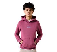 Hoodie GARCIA, Jungen, Gr. 140/146, rot (jester rot), Sweatware, Obermaterial: 80% Baumwolle, 20% Polyester, bedruckt, regular fit taillenbedeckt, Rippbündchen, Sweatshirts Hoodie, mit Print (64500500