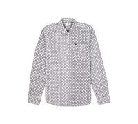 Garcia Herren Shirt Long Sleeve Hemd, White, S