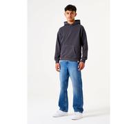Hoodie GARCIA, Jungen, Gr. 152/158, grau (dunkelgrau), Sweatware, Obermaterial: 100% Baumwolle, unifarben, regular fit taillenbedeckt, Rippbündchen, Sweatshirts Hoodie, mit Kapuze, for Boys (13065317-