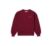 Sweatshirt GARCIA, Mädchen, Gr. 140/146, schwarz cherry, Sweatware, Obermaterial: 100% Baumwolle, bedruckt, regular fit normal, Rundhals, Rippbündchen, Sweatshirts Sweatshirt, mit Schriftzug for GIRLS