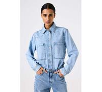 Garcia Jeans-Hemd in Hellblau - Größe M | Damen Blusen