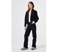 Jeansjacke GARCIA "colbert + gilet", Jungen, Gr. 152/158, off schwarz, Web, Obermaterial: 71% Baumwolle, 28% Polyester, 1% Elasthan, bedruckt, regular fit normal, Manschette, Jacken Jeansjacke, mit Al