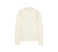 Garcia - Langarmshirt aus Spitze weiß - Gr. - S
