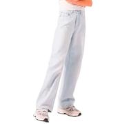 Garcia Straight Fit Jeans mit Label-Details in Hellblau, Größe 146