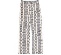 Garcia - Marlenehose mit Jacquard-Muster und weitem Bein weiß - Gr. - M