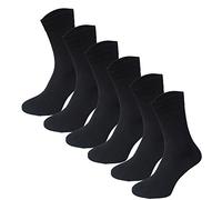 Garcia Pescara 12 oder 24 Paar Classic Socken Strümpfe aus Baumwolle in schwarz Größen 39-46 - Herren und Damen Socken, auch für Kinder geeignet (12, 39-42)