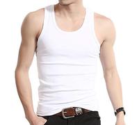 Garcia Pescara GP 4-8er Pack Unterhemd Herren Achselhemd Schwarz Weiss Feinripp Tanktop ohne Nähte (5 (= S), Weiß, 4er Pack)