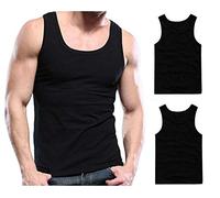 Garcia Pescara GP 8er Pack Unterhemd Herren Achselhemd Schwarz-Weiss Feinripp (5 (= S), Schwarz, 8er Pack)