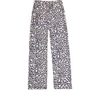 Garcia - Weit geschnittene Marlenehose mit Allover-Print und Bindegürtel weiß - Gr. - M