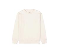 Sweater GARCIA, Jungen, Gr. 140/146, weiß (moonbeam), Sweatware, Obermaterial: 100% Baumwolle, unifarben, regular fit taillenbedeckt, Rundhals, Rippbündchen, Sweatshirts Sweater, mit Rippbündchen (141