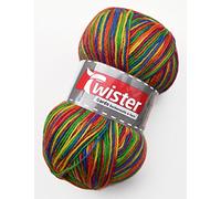Garda Sockenwolle 6 fädig 150g, Twister Rainbow Fb. 157, Sockenwolle 6 fach