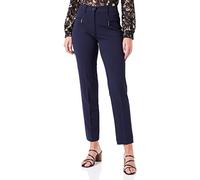 Gardeur Damen Stoffhose ZENE51 Slim Fit mit Bügelfalten, Reißverschluss, Marine, Gr. 38/L32