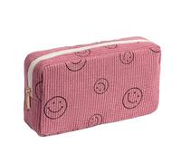 Gardsell Make-up-Tasche, Geldbörse, Kosmetiktasche, Kordsamt, niedliche Kosmetiktasche, Handtaschen, Geldbörsen, Make-up-Organizer, Aufbewahrung für Damen, Large Pink, Kosmetiktasche für Damen
