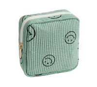 Gardsell Make-up-Tasche, Geldbörse, Kosmetiktasche, Kordsamt, niedliche Kosmetiktasche, Handtaschen, Geldbörsen, Make-up-Organizer, Aufbewahrung für Damen, Klein, grün