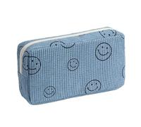 Gardsell Make-up-Tasche, Geldbörse, Kosmetiktasche, Kordsamt, niedliche Kosmetiktasche, Handtaschen, Geldbörsen, Make-up-Organizer, Aufbewahrung für Damen, groß blau, Kosmetiktasche für Damen