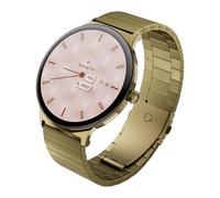 garett Smartwatch Damen Damenuhr - 1,43″ - AMOLED - 7 Tage Akku - 100 Sportmodi - Gold Stahl