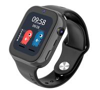 garett Smartwatch Kinder Mädchen Jungen - 1,83″ - 4G LTE Face Unlock - GPS GEO-Zaun Videoanruf SOS - Twin 2 4G Schwarz