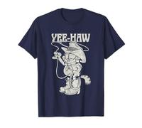 Garfield Cowboy Yee-Haw Vintage Retro Big Chest Portrait T-Shirt