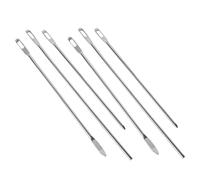 GARIOUANS 6 Stück Selbstgemacht Kordeleinfädler aus Vernickeltem Titanstahl Vielseitiger Metalleinfädler für Elastische Kordeln an Kapuzenpullovern und Hosen Handliches Nähzubehör für