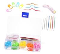 GARIOUANS Großes Öhr Stopfnadel Robustem Kunststoff Kompakte Strick Wollnadeln für Anfänger Praktisches DIY-nähzubehör zum Handstricken von Pullovern Mützen und Schals