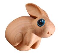 GARIOUANS Kreativer Holzanhänger Hase Schlüsselanhänger Holz Bunny Anhänger für Auto Rucksack DIY Schmuck Holzdekor Langlebig und Vielseitig Nutzbar