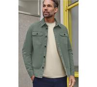 Kurzjacke STREET ONE MEN, Herren, Gr. XL (44), dusty mint, Web, 98% Baumwolle, 2% Elasthan, unifarben, normal normal, V-Ausschnitt, Bündchen, Jacken Kurzjacke, mit Brusttaschen (78704014-XL) dusty min