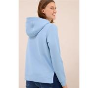 Sweatshirt CECIL, Damen, Gr. M (40), blau (light sky blau), Web, 100% Baumwolle, unifarben, casual, normal, ohne Ausschnitt, Langarm angesetztes Bündchen, Sweatshirts, aus reiner Baumwolle (31388159-M