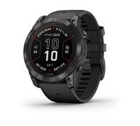 Garmin fenix® 7 PRO fenix 7X PRO - Sapphire Solar Edition "Schwarz/Carbongrau Titan mit QuickFit®-Silikon-Armband 26 mm" 010-02778-11
