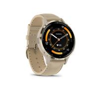 Garmin - 010-02785-55 - Smartwatch - VenuÂ® 3S - French Gray/Softgold mit Schnellwechsel-Leder-Armband