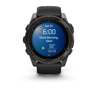 Garmin - 010-02905-21 - Smartwatch - Fenix 8 Sapphire - Silikonarmband schwarz