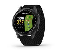 Garmin Approach S50 GPS Golfuhr, schwarz nylon/silber aluminium