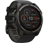 GARMIN Armbanduhr Fenix 8 Sapphire - SOLAR 51 mm Ø 51 mm - Graphit/Carbongrau grau