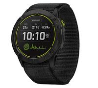 Garmin Enduro, Ultraperformance Multisport-GPS-Armbanduhr mit Solar-Ladefunktionen, Akkulaufzeit bis zu 80 Stunden im GPS-Modus, Carbon Gray DLC Titan mit schwarzem UltraFit Nylonband