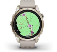 GARMIN EPIX™ PRO (GEN 2) - SAPPHIRE EDITION 42MM Beige/Softgold mit QuickFit®-Silikon-Armband 20 mm (010-02802-11) ONE SIZE beige / gold