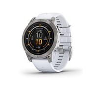 Garmin epix Pro (Gen 2) Sapphire Edition, 47 mm, Hochleistungs-Smartwatch, fortschrittliche Trainingstechnologie, integrierte Taschenlampe, Whitestone