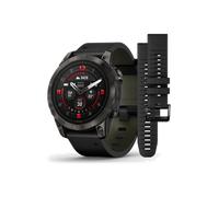 Garmin epix™ PRO (Gen 2) SAPPHIRE EDITION - AMOLED - 47MM "Schwarz/Carbongrau Titan DLC mit QuickFit®-Leder-Armband 22 mm + Silikon-Armband Schwarz" 010-02803-30