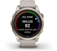 GARMIN FĒNIX® 7S PRO - SAPPHIRE SOLAR EDITION Beige/Softgold mit QuickFit®-Silikon-Armband 20 mm (010-02776-15) ONE SIZE beige / gold