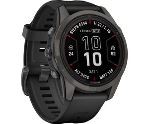 Garmin Fenix 7S Pro Sapphire Solar GPS Uhr (Größe One Size, schwarz)