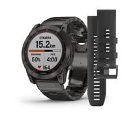 Garmin Fenix 7X Sapphire Solar mit Titanarmband schiefergrau/schiefergrau